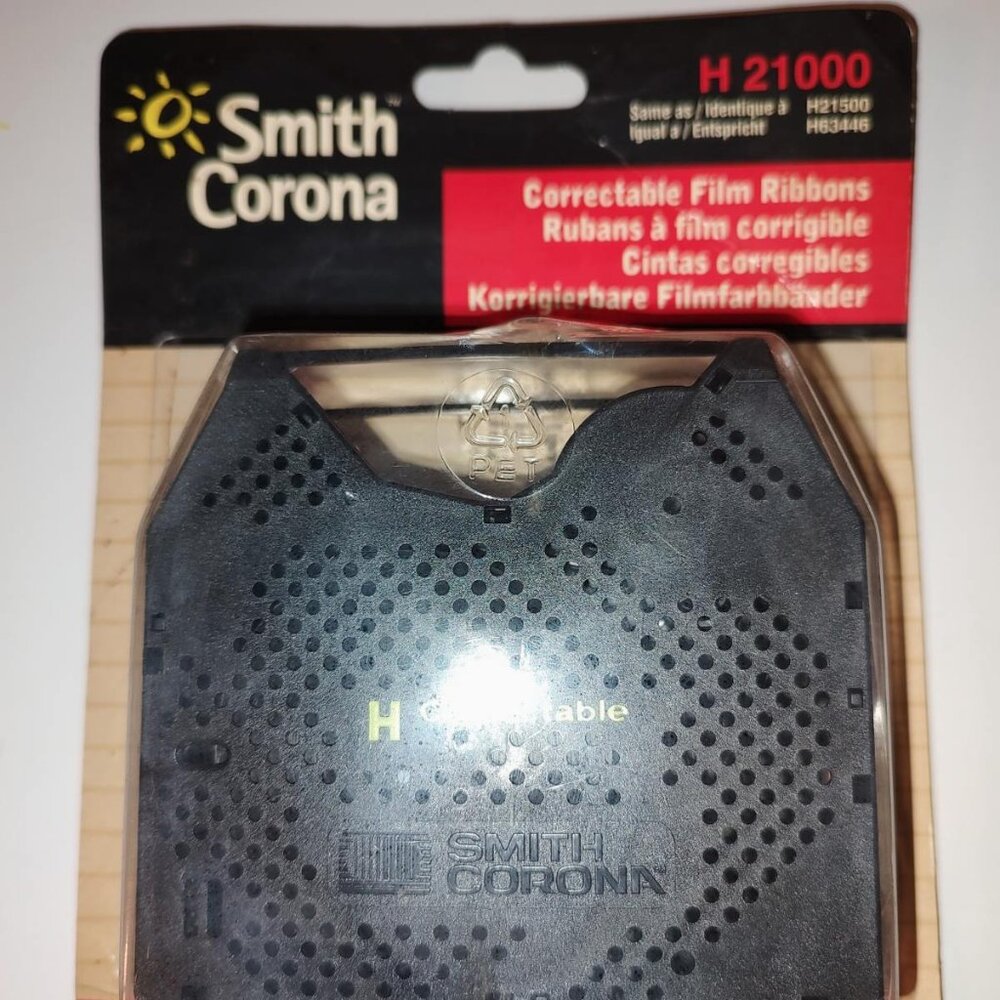 Sealed 2-Pk. Smith Corona Black Correction Film Ribbon H21000